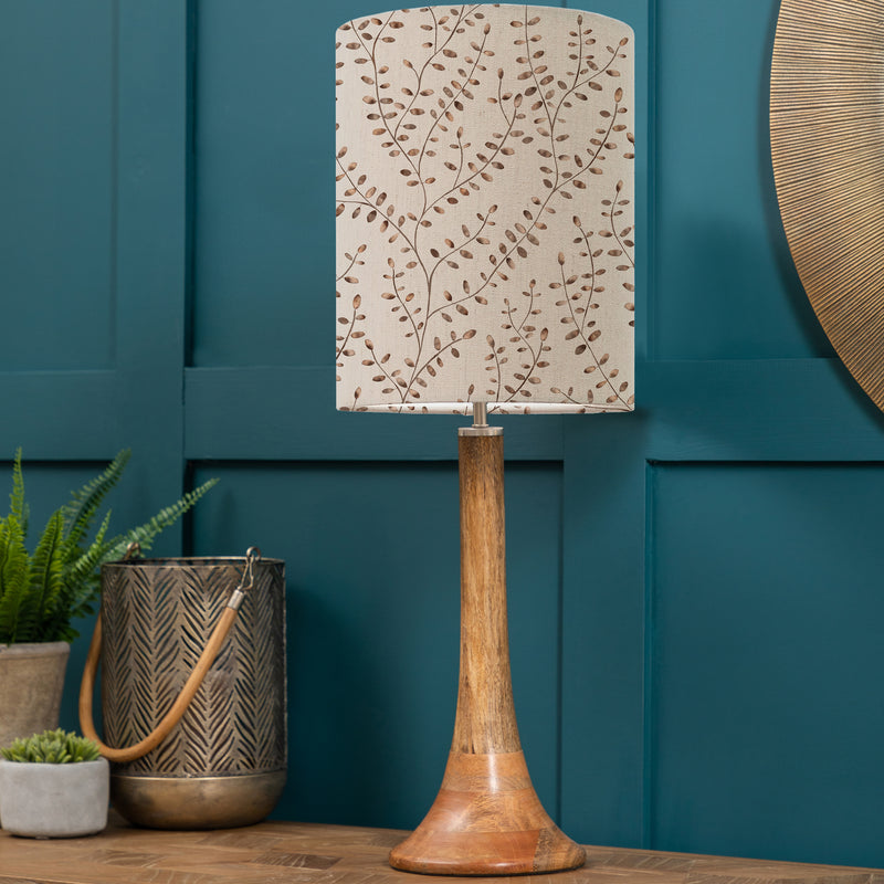 Floral Brown Lighting - Eden Anna & Kinross Complete Table Lamp Mango/Sienna Additions