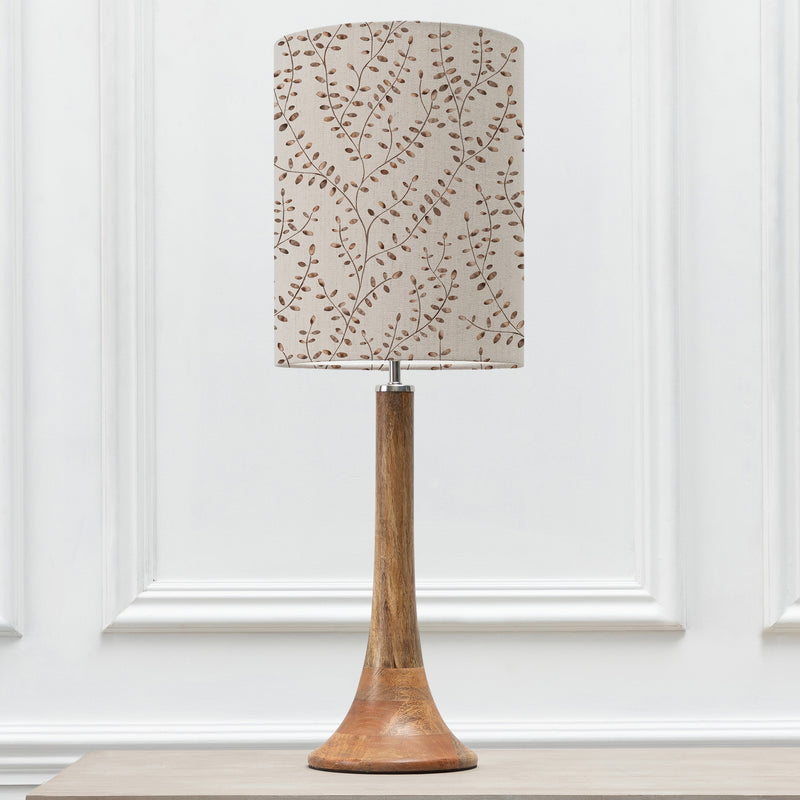 Floral Brown Lighting - Eden Anna & Kinross Complete Table Lamp Mango/Sienna Additions