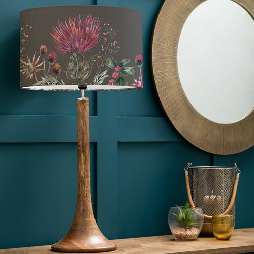 Floral Brown Lighting - Elysium Eva & Kinross Complete Table Lamp Mango/Onyx Voyage Maison