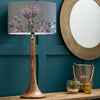 Floral Brown Lighting - Kinross  & Elysium Eva  Complete Table Lamp Mango/Sapphire Voyage Maison