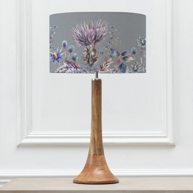 Floral Brown Lighting - Elysium Eva & Kinross Complete Table Lamp Mango/Sapphire Voyage Maison