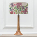 Floral Brown Lighting - Kinross Small & Fairytale Bristle Eva  Complete Table Lamp Mango/Damson Voyage Maison