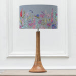 Floral Brown Lighting - Kinross Small & Florabunda Eva  Complete Table Lamp Mango/Bluebell Voyage Maison