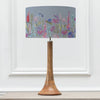 Floral Brown Lighting - Florabunda Eva & Kinross Complete Table Lamp Mango/Bluebell Voyage Maison