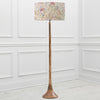 Floral Brown Lighting - Kinross  & Hedgerow Eva  Complete Floor Lamp Mango/Linen Voyage Maison