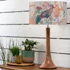 Animal Brown Lighting - Kinross Small & Lady Amherst Eva  Complete Table Lamp Mango/Linen Voyage Maison