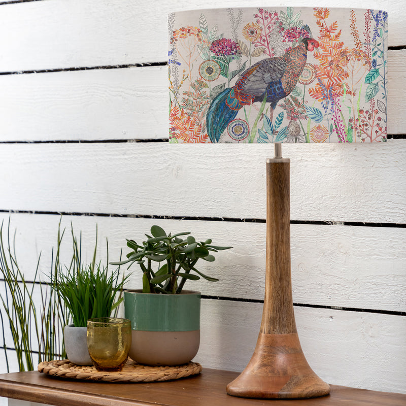 Animal Brown Lighting - Lady Amherst Eva & Kinross Complete Table Lamp Mango/Linen Voyage Maison