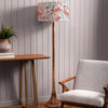 Animal Brown Lighting - Kinross  & Leaping Into The Fauna Eva  Complete Floor Lamp Mango/Linen Voyage Maison