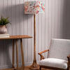 Animal Brown Lighting - Leaping Into The Fauna Eva & Kinross Complete Floor Lamp Mango/Linen Voyage Maison