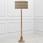 Abstract Brown Lighting - Kinross  & Mesa Eva  Complete Floor Lamp Mango/Granite Voyage Maison