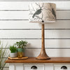 Animal Brown Lighting - Kinross  & Monarch Eva  Complete Table Lamp Mango/Linen Voyage Maison