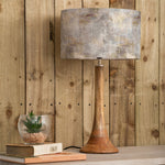 Abstract Brown Lighting - Kinross Small & Monet Eva  Complete Table Lamp Mango/Ironstone Voyage Maison