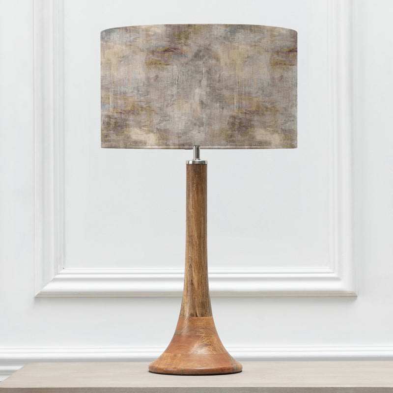 Abstract Brown Lighting - Monet Eva & Kinross Complete Table Lamp Mango/Ironstone Voyage Maison