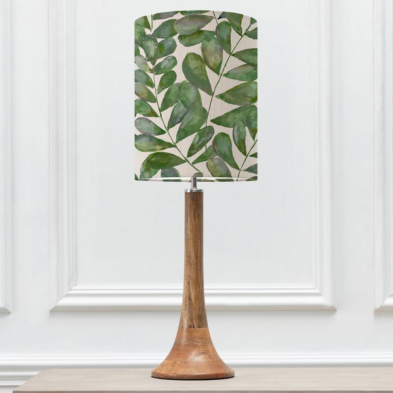 Floral Brown Lighting - Kinross Small & Rowan Anna  Complete Table Lamp Mango/Apple Additions