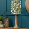 Floral Brown Lighting - Kinross Small & Rowan Anna  Complete Table Lamp Mango/Apple Additions