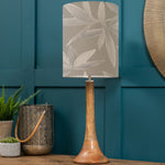 Floral Brown Lighting - Kinross Small & Silverwood Anna  Complete Table Lamp Mango/Snow Additions