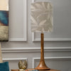 Floral Brown Lighting - Kinross Tall & Silverwood Anna  Complete Table Lamp Mango/Snow Additions