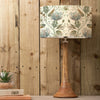 Floral Brown Lighting - Kinross  & Varys Eva  Complete Table Lamp Mango/Auburn Linen Voyage Maison