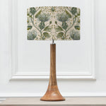 Floral Brown Lighting - Kinross  & Varys Eva  Complete Table Lamp Mango/Lichen Linen Voyage Maison