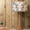 Floral Brown Lighting - Varys Eva & Kinross Complete Table Lamp Mango/Pastel Linen Voyage Maison