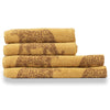 furn. Leopard Animal Jacquard Towels in Gold