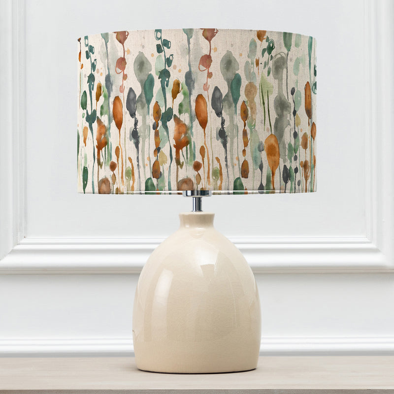 Abstract Cream Lighting - Arley Eva & Leura Complete Table Lamp Cream/Peridot Voyage Maison