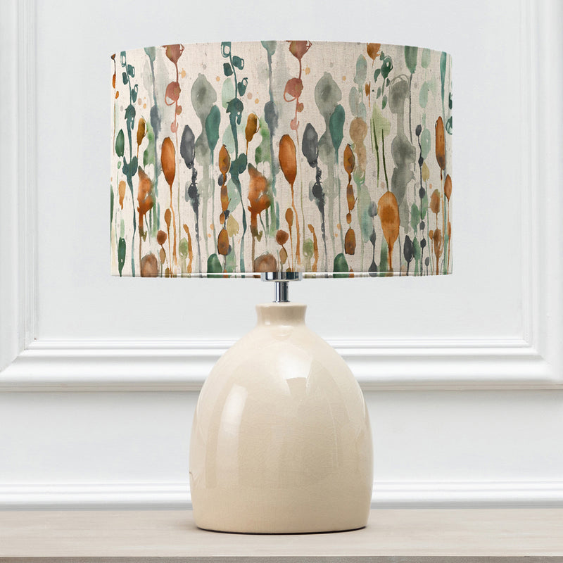 Abstract Cream Lighting - Leura  & Arley Eva  Complete Table Lamp Cream/Peridot Voyage Maison