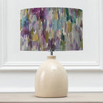 Abstract Cream Lighting - Leura  & Azima Eva  Complete Table Lamp Cream/Indigo Voyage Maison