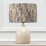 Abstract Cream Lighting - Azima Eva & Leura Complete Table Lamp Cream/Ironstone Voyage Maison