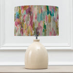 Abstract Cream Lighting - Azima Eva & Leura Complete Table Lamp Cream/Lotus Voyage Maison