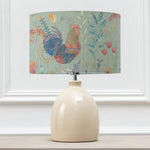 Animal Cream Lighting - Leura  & Bilbury Flock Eva  Complete Table Lamp Cream/Robins Egg Voyage Maison