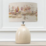 Animal Cream Lighting - Leura  & Caledonian Forest Eva  Complete Table Lamp Cream/Linen Voyage Maison