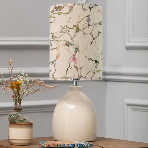 Abstract Cream Lighting - Leura  & Carrara Anna  Complete Table Lamp Cream/Meadow Additions