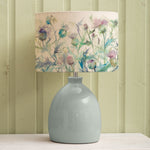 Floral Blue Lighting - Cirsium Eva & Leura Complete Table Lamp Duck/Damson Voyage Maison