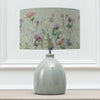 Floral Blue Lighting - Cirsium Eva & Leura Complete Table Lamp Duck/Damson Voyage Maison