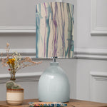 Abstract Blue Lighting - Falls Anna & Leura Complete Table Lamp Duck/Indigo Additions