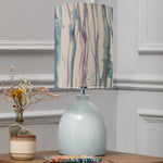 Abstract Blue Lighting - Leura  & Falls Anna  Complete Table Lamp Duck/Indigo Additions