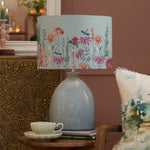 Floral Blue Lighting - Florabunda Eva & Leura Complete Table Lamp Duck/Cornflower Voyage Maison