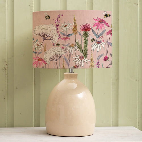 Floral Cream Lighting - Leura  & Hermione Eva  Complete Table Lamp Cream/Blush Voyage Maison