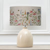 Floral Cream Lighting - Leura  & Hermione Eva  Complete Table Lamp Cream/Linen Voyage Maison