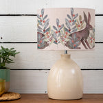 Animal Cream Lighting - Leura  & Kensuri Eva  Complete Table Lamp Cream/Mulberry Voyage Maison