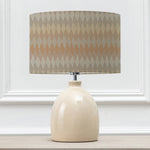 Abstract Cream Lighting - Leura  & Mesa Eva  Complete Table Lamp Cream/Sand Voyage Maison