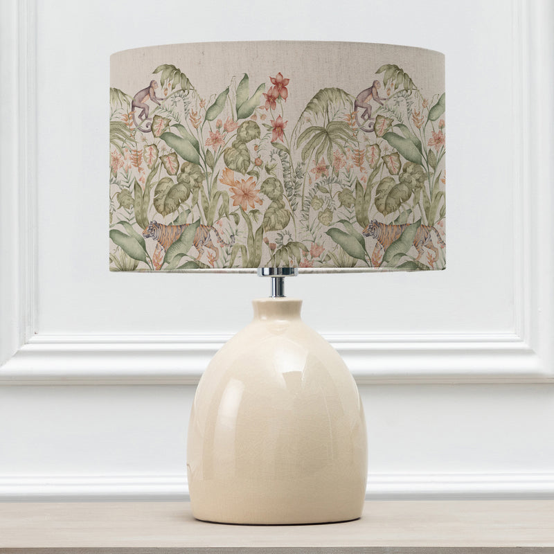  Lighting - Topical Utopia Eva & Leura Complete Table Lamp Cream/Multicolour Voyage Maison