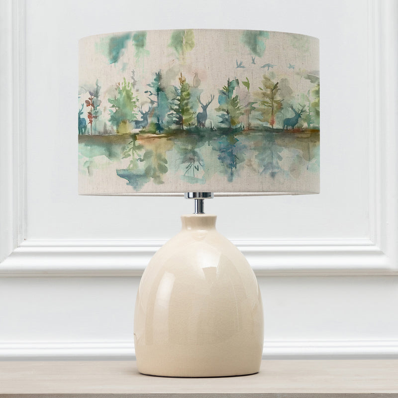 Animal Cream Lighting - Wilderness Eva & Leura Complete Table Lamp Cream/Topaz Voyage Maison