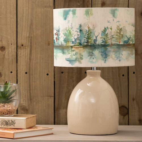 Animal Cream Lighting - Wilderness Eva & Leura Complete Table Lamp Cream/Topaz Voyage Maison