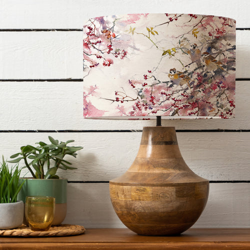 Floral Brown Lighting - Brushwood Eva & Leven Complete Table Lamp Mango/Blossom Darren Woodhead