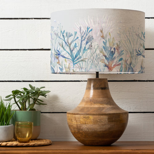 Abstract Brown Lighting - Coral Reef Eva & Leven Complete Table Lamp Mango/Cobalt Voyage Maison