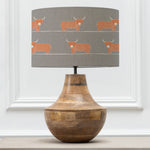 Animal Brown Lighting - Dougal Eva & Leven Complete Table Lamp Mango/Granite Voyage Maison