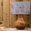 Floral Brown Lighting - Florabunda Eva & Leven Complete Table Lamp Mango/Bluebell Voyage Maison