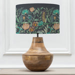 Floral Brown Lighting - Leven  & Fortazela Eva  Complete Table Lamp Mango/Sapphire Voyage Maison